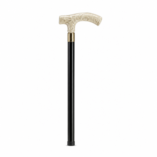 Imported Fritz Handle With Intricate Scrolling - Walking Stick